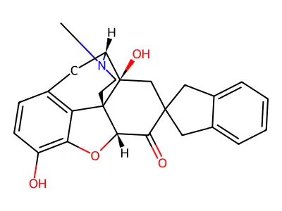 7-Spiroindanyloxymorphone structure