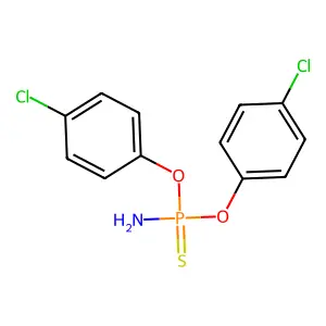 Phosphoramidothioic acid, O,O-bis(p-chlorophenyl) ester structure