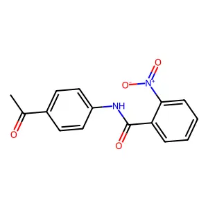 N-(4-acetylphenyl)-2-nitrobenzamide structure