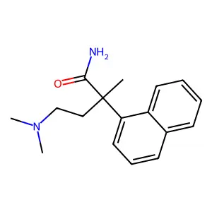 1-Naphthaleneacetamide, alpha-(2-(dimethylamino)ethyl)-alpha-methyl- structure