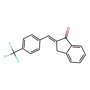 2-(4-Trifluoromethylbenzylidene)indan-1-one structure