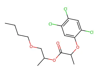 2-Butoxypropyl 2-(2,4,5-trichlorophenoxy)propanoate structure