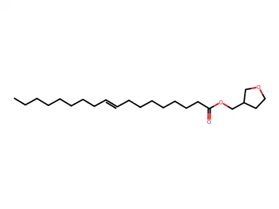 9-Octadecenoic acid (9Z)-, (tetrahydro-3-furanyl)methyl ester structure