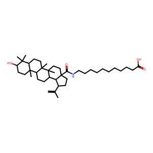 Undecanoic acid, 11-(((3beta)-3-hydroxy-28-oxolup-20(29)-en-28-yl)amino)- structure