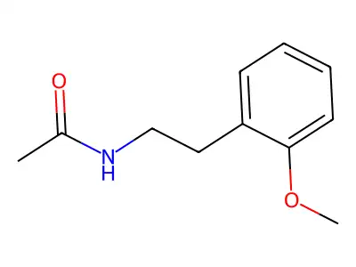 N-[2-(2-methoxyphenyl)ethyl]acetamide structure