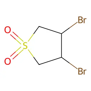 Thiophene, 3,4-dibromotetrahydro-, 1,1-dioxide structure