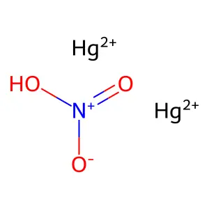 Nitric acid, mercury(2+)-203Hg salt structure