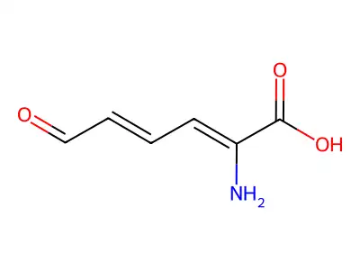 2-Amino-6-oxo-2,4-hexadienoic acid structure