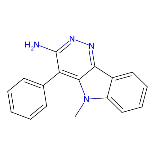 5-Methyl-4-phenyl-pyridazino[4,3-b]indol-3-amine structure