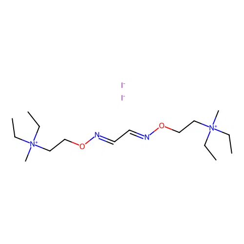 Ammonium, (ethanediylidenebis(nitrilooxyethylene))bis(diethylmethyl-, diiodide structure