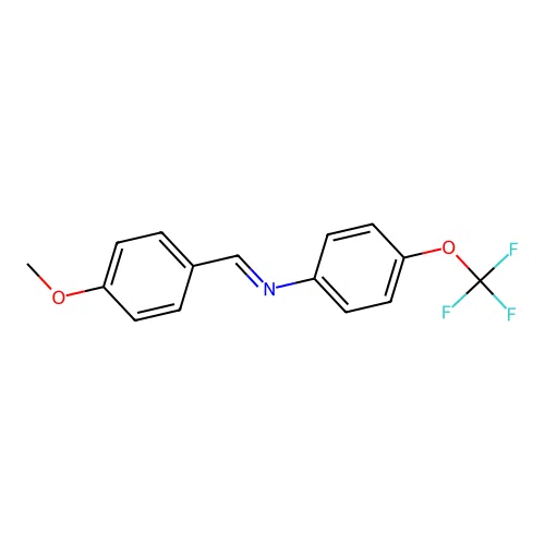 N-[(E)-(4-methoxyphenyl)methylidene]-4-(trifluoromethoxy)aniline structure
