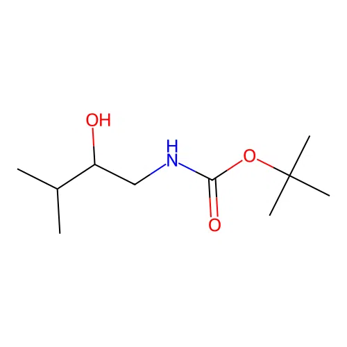 tert-butyl N-(2-hydroxy-3-methylbutyl)carbamate structure