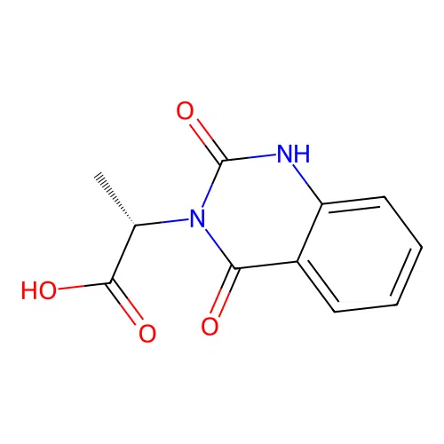 (S)-2-(2,4-dioxo-1,2-dihydroquinazolin-3(4H)-yl)propanoic acid structure