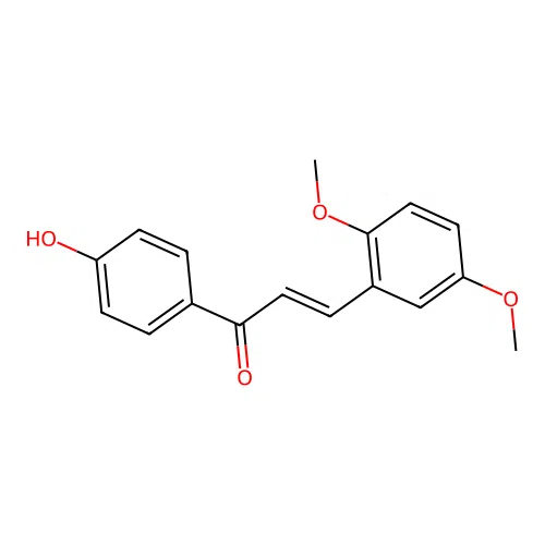 (2E)-3-(2,5-Dimethoxyphenyl)-1-(4-hydroxyphenyl)prop-2-en-1-one structure