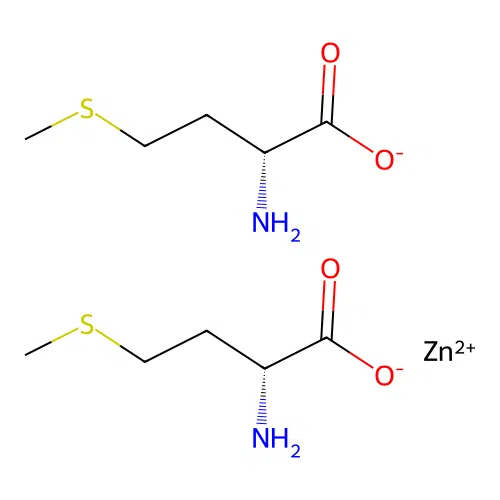 bis(D-Methioninato-N,O) zinc, (T-4)- structure
