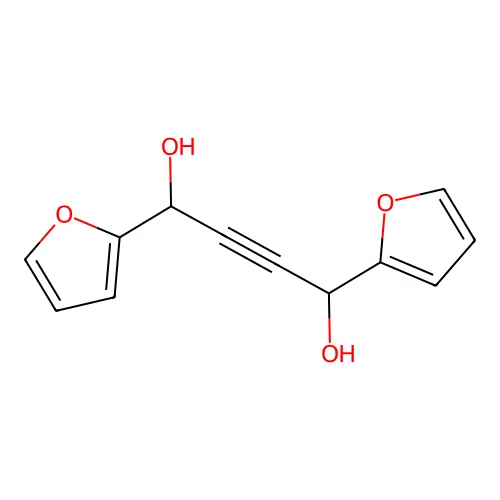 2-Butyne-1,4-diol, 1,4-bis(2-furyl)- structure