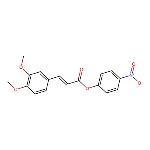 (4-nitrophenyl) (E)-3-(3,4-dimethoxyphenyl)prop-2-enoate structure