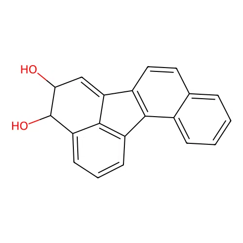 4,5-Dihydro-4,5-dihydroxybenzo(j)fluoranthene structure