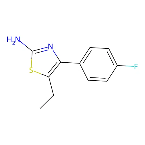 5-Ethyl-4-(4-fluorophenyl)-1,3-thiazol-2-amine structure