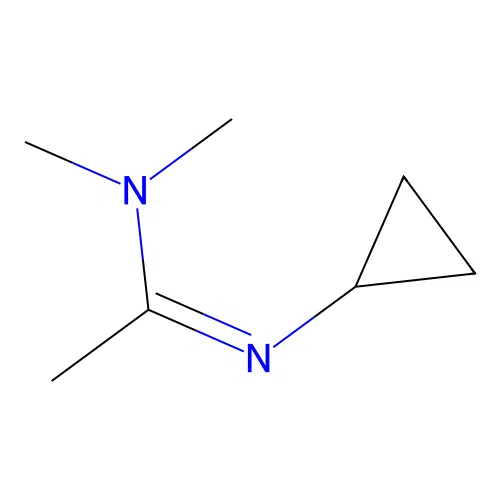 N'-cyclopropyl-N,N-dimethylethanimidamide structure