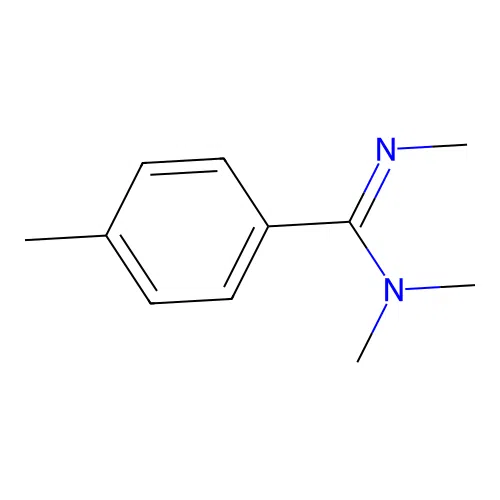 (CH3)2N-C(4-CH3-C6H4)=Nch3 structure