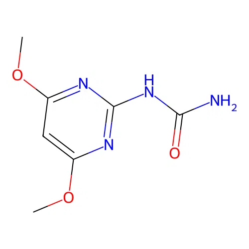 4,6-Dimethoxy-2-pyrimidinyl urea structure