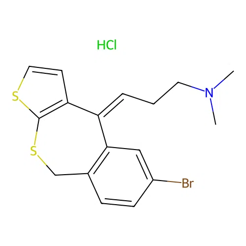 C17H18BrNS2.ClH structure