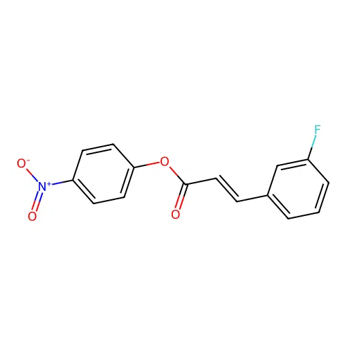 3-(3-Fluoro-phenyl)-acrylic acid 4-nitro-phenyl ester structure