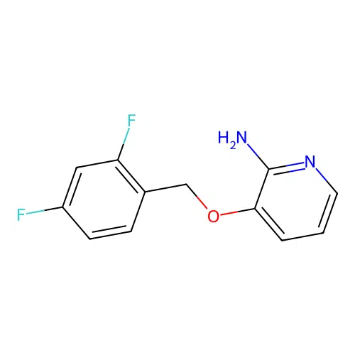 2-Amino-3-(2,4-difluorobenzyloxy)pyridine structure