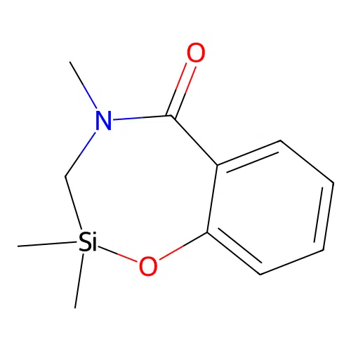 2,2,4-trimethyl-3,4-dihydro-1,4,2-benzoxazasilepin-5(2H)-one structure