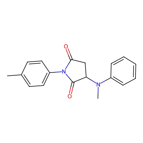 3-(N-methylanilino)-1-(4-methylphenyl)pyrrolidine-2,5-dione structure