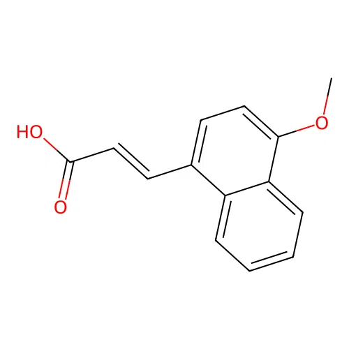 3-(4-Methoxy-1-naphthyl)acrylic acid structure