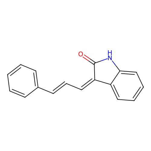 (3Z)-3-[(2E)-3-Phenylprop-2-EN-1-ylidene]-2,3-dihydro-1H-indol-2-one structure