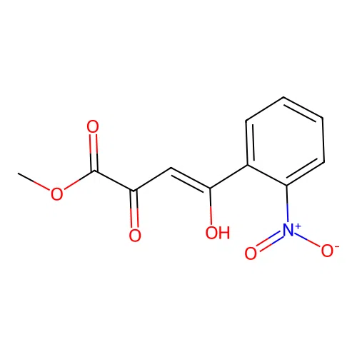 Methyl 4-hydroxy-4-(2-nitrophenyl)-2-oxobut-3-enoate structure