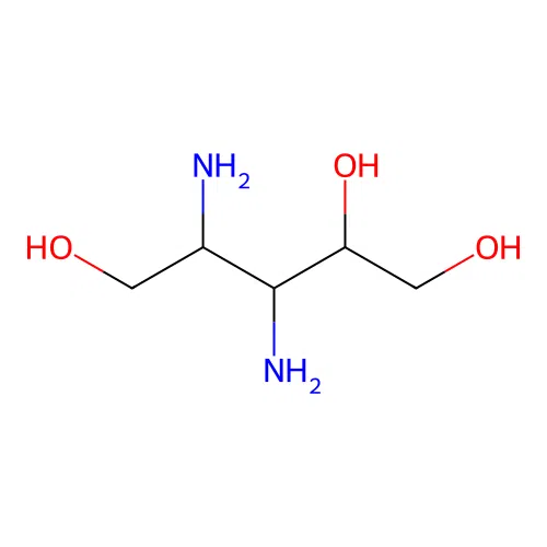 3,4-Diaminopentane-1,2,5-triol structure