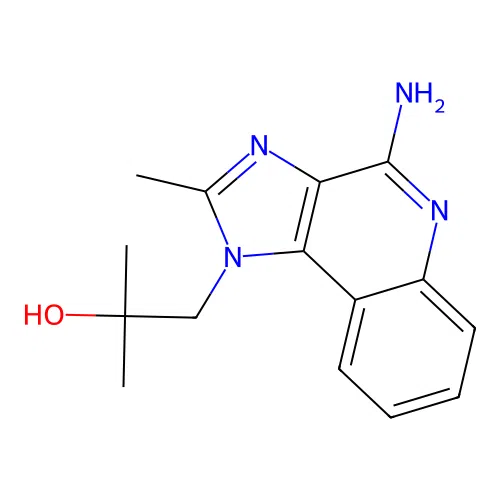 4-amino-alpha,alpha,2-trimethyl-1H-imidazo(4,5-c)quinoline-1-ethanol structure