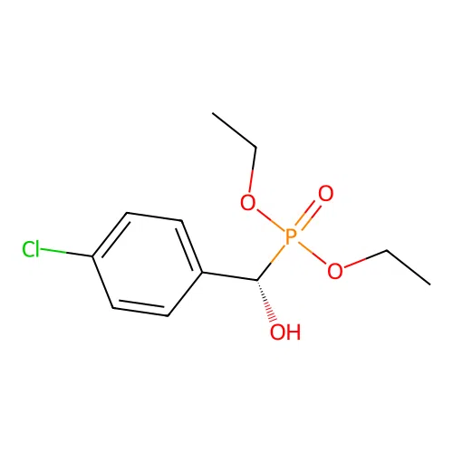 (S)-(4-chlorophenyl)-diethoxyphosphorylmethanol structure