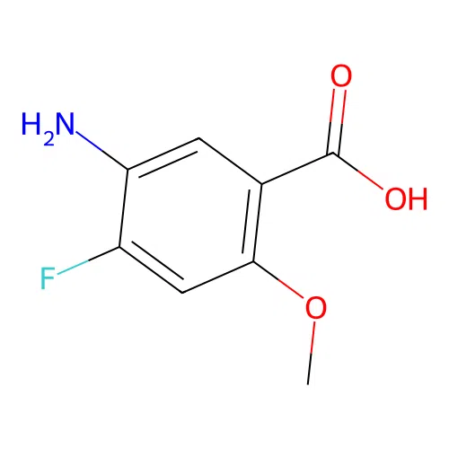 5-Amino-4-fluoro-2-methoxybenzoic acid structure