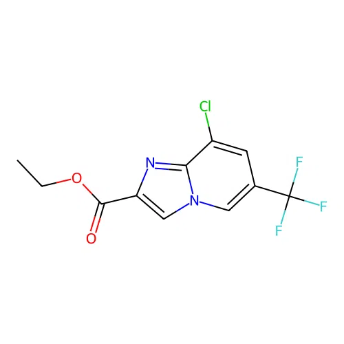 Ethyl 8-chloro-6-(trifluoromethyl)imidazo(1,2-a)pyridine-2-carboxylate structure