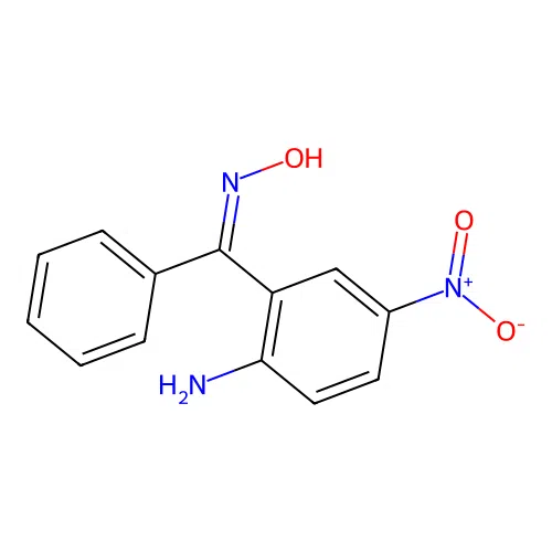 (NZ)-N-[(2-amino-5-nitrophenyl)-phenylmethylidene]hydroxylamine structure
