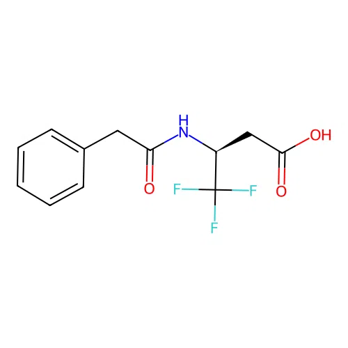 (3S)-4,4,4-trifluoro-3-[(2-phenylacetyl)amino]butanoic acid structure