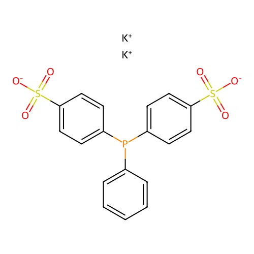 Bis(p-sulfonatophenyl)phenylphosphine dipotassium salt structure