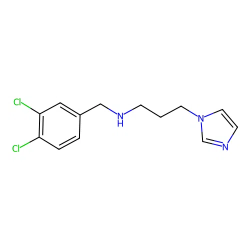 N-(3,4-dichlorobenzyl)-N-[3-(1H-imidazol-1-yl)propyl]amine structure