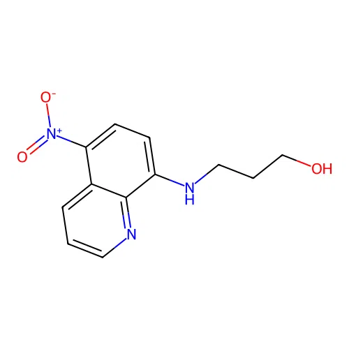 3-[(5-Nitroquinolin-8-yl)amino]propan-1-ol structure