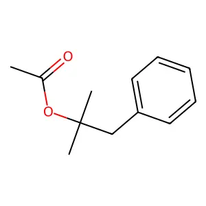 Dimethyl benzyl carbinyl acetate structure