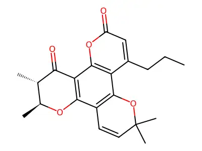 (-)-12-Oxocalanolide B structure