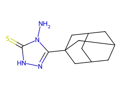 3-(1-adamantyl)-4-amino-4,5-dihydro-1H-1,2,4-triazole-5-thione structure