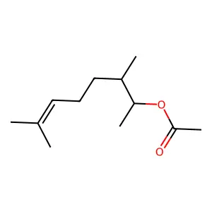 3,7-Dimethyloct-6-en-2-yl acetate structure