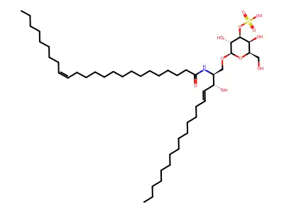 Cis-tetracosenoyl sulfatide structure