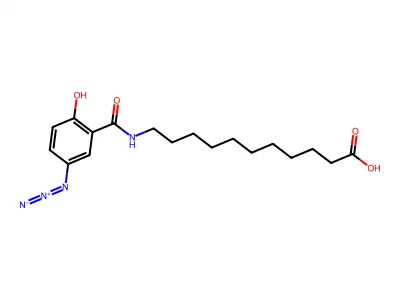 11-(5'-Azidosalicylamido)undecanoic acid structure
